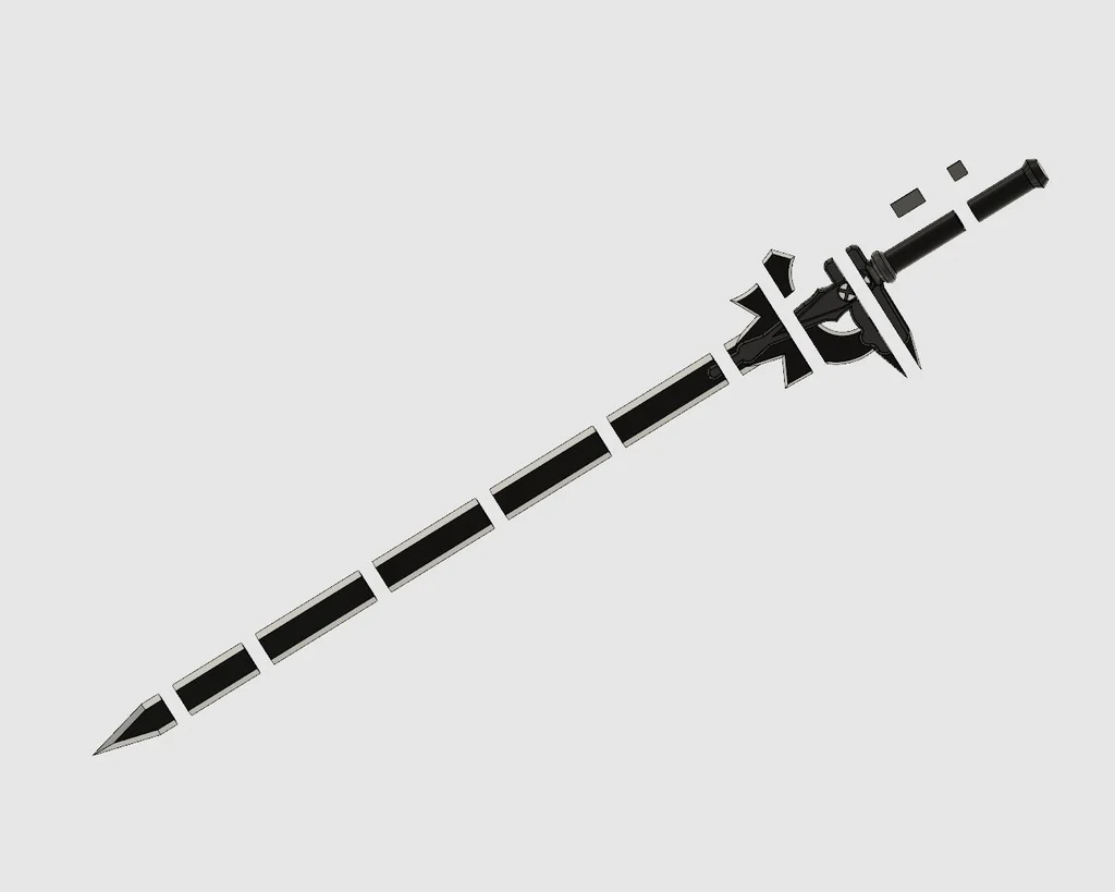 garden toy STL-flying toy 3D model_Elucidator Sword from Sword Art Online