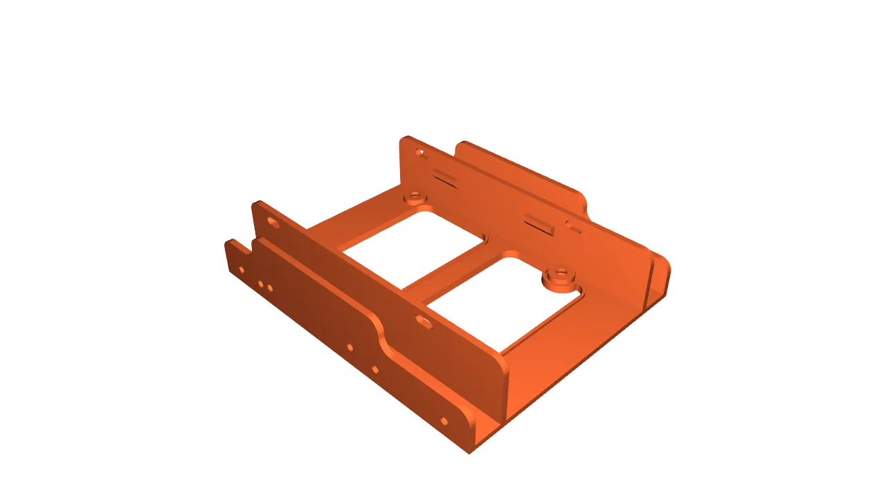 everyday 3D models-desktop gadget STL_SSD Holder