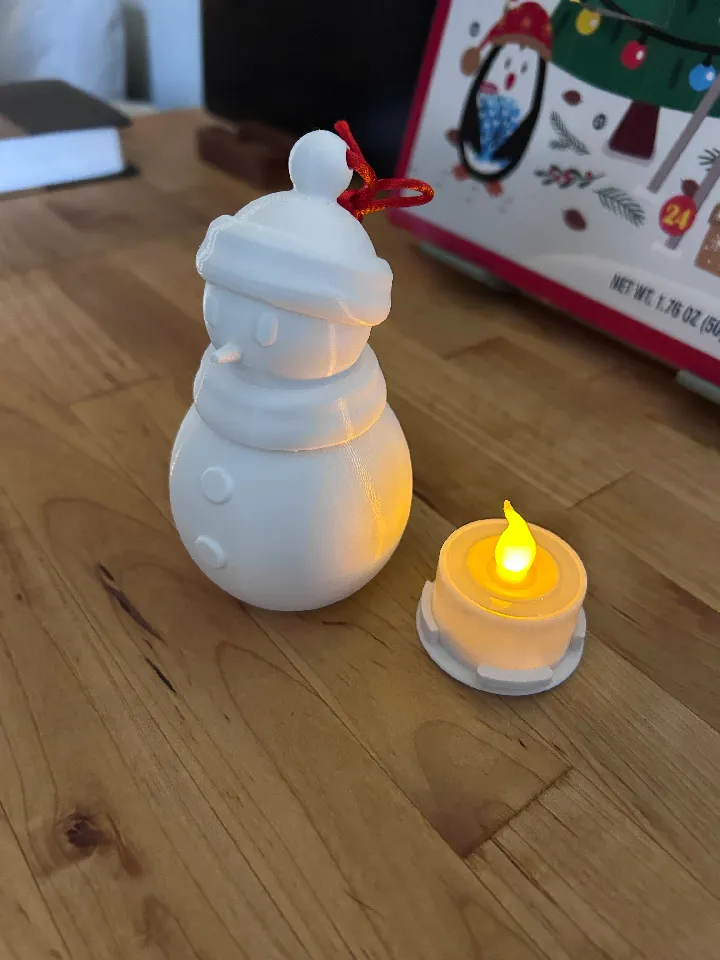 3D printed wall decor-hanging 3D art designs_Snowman