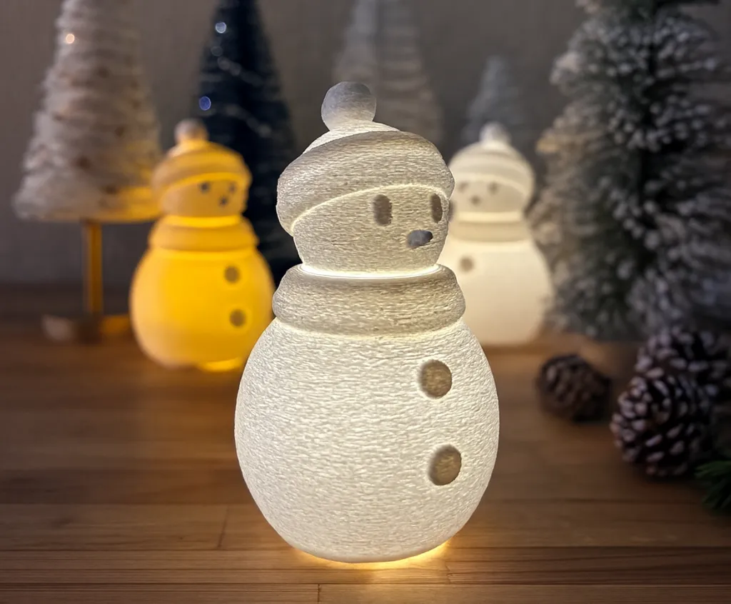 3D printed wall decor-hanging 3D art designs_Snowman