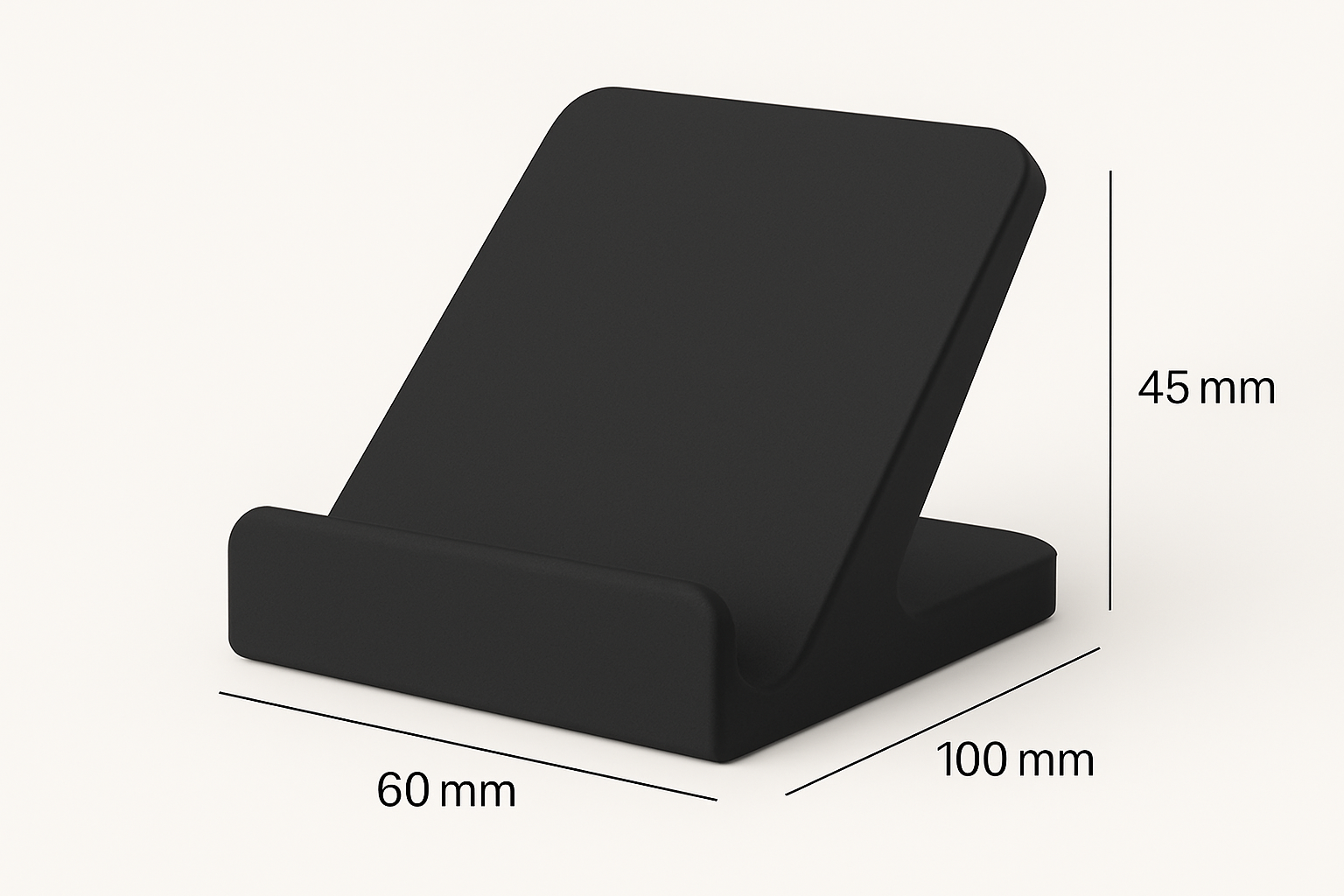 smartphone stand STL-tablet holder 3D model_Minimalist desk stand for phones and tablets