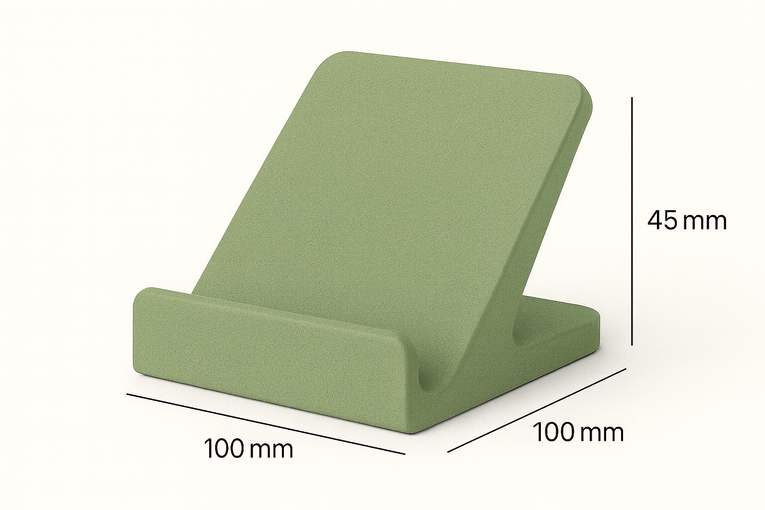 smartphone stand STL-tablet holder 3D model_Minimalist desk stand for phones and tablets