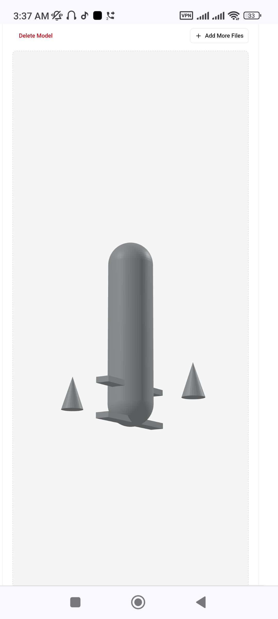 smartphone stand STL-tablet holder 3D model_Low-Poly Spaceship – Printable 3D Model