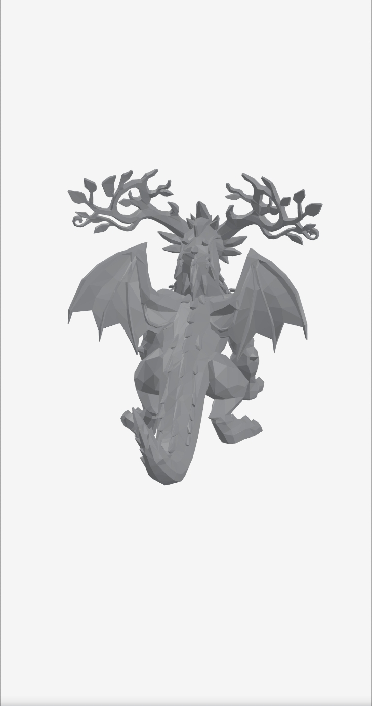 garden toy STL-flying toy 3D model_Forest Druid Dragon