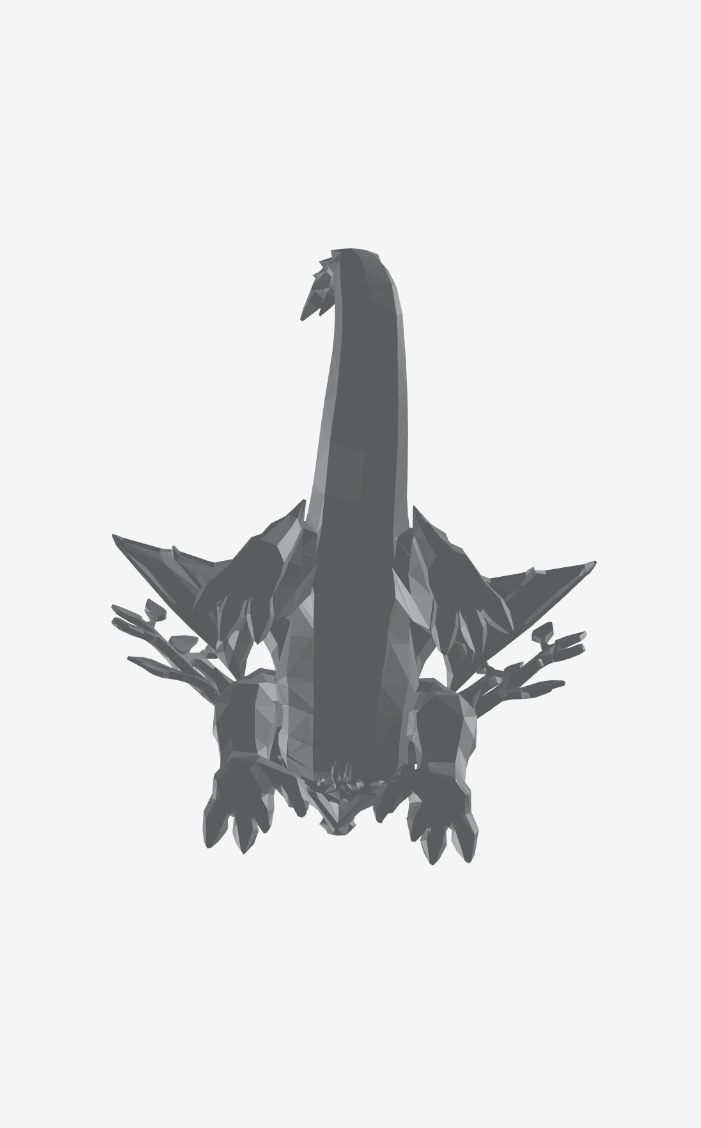 garden toy STL-flying toy 3D model_Forest Druid Dragon