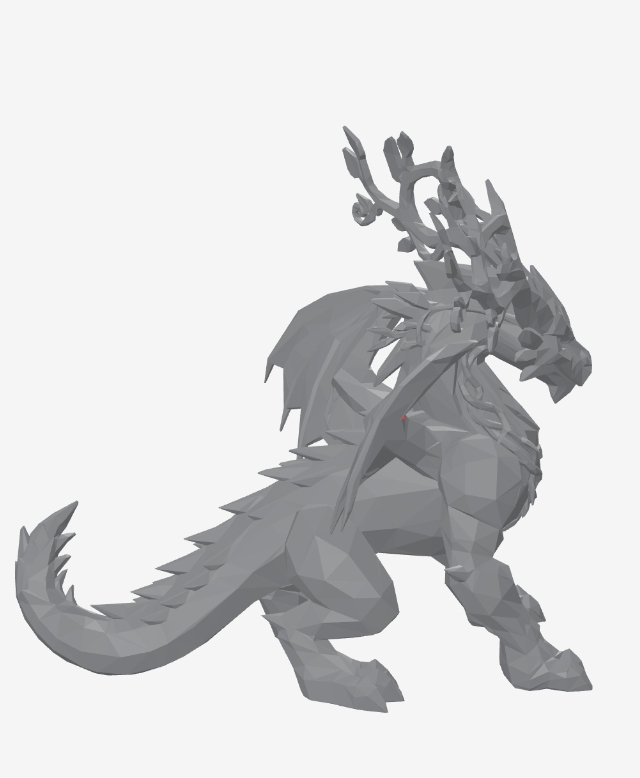 garden toy STL-flying toy 3D model_Forest Druid Dragon