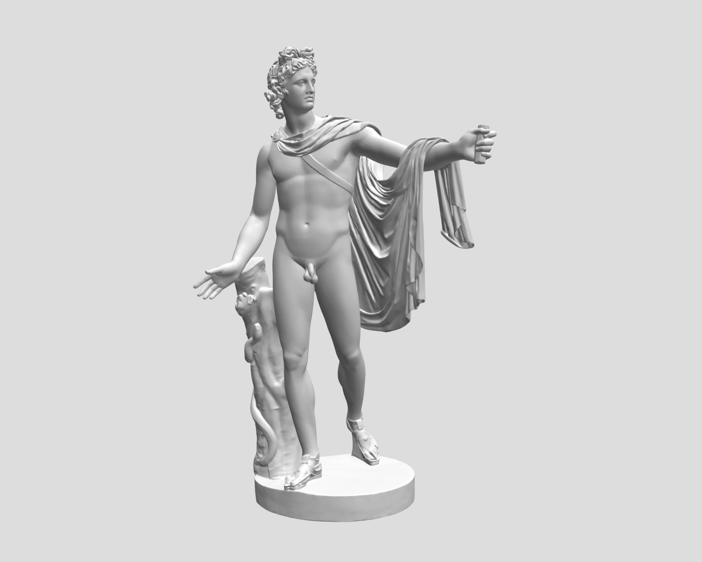 superhero STL files-collectible 3D figurines_Apollo Belvedere