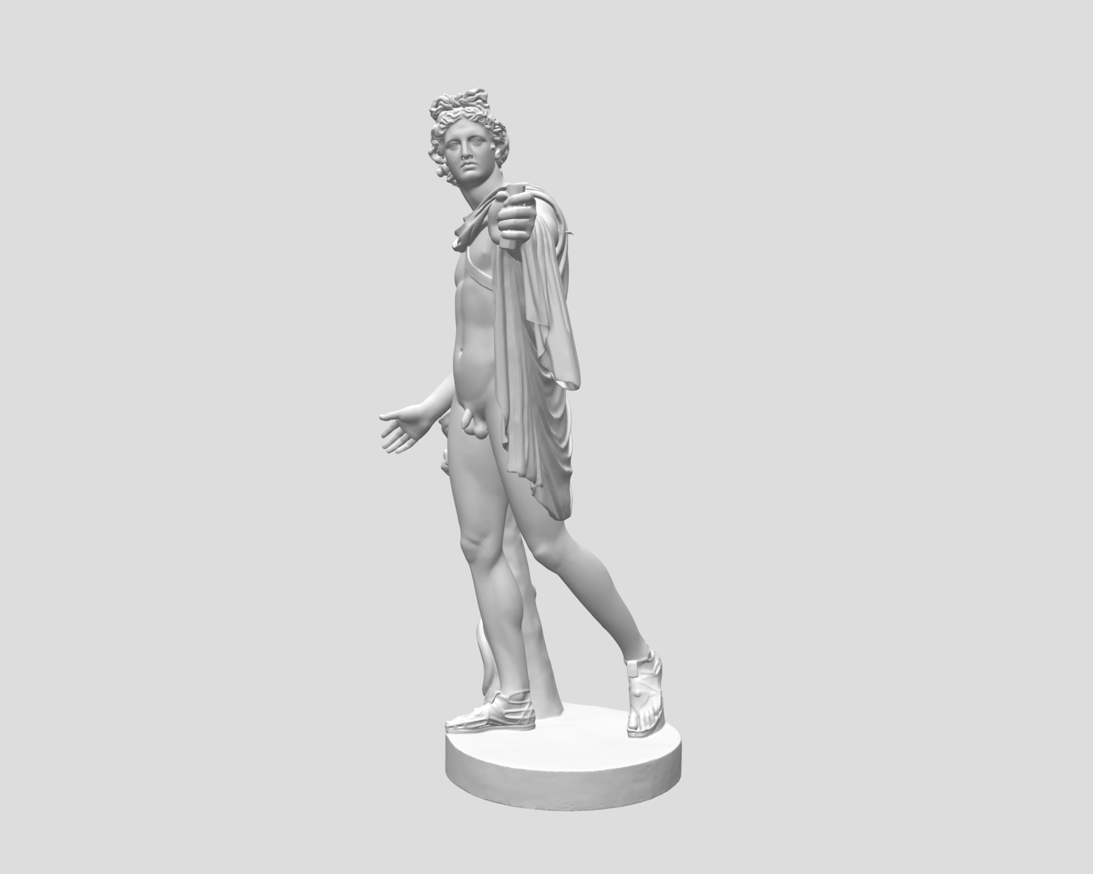 superhero STL files-collectible 3D figurines_Apollo Belvedere