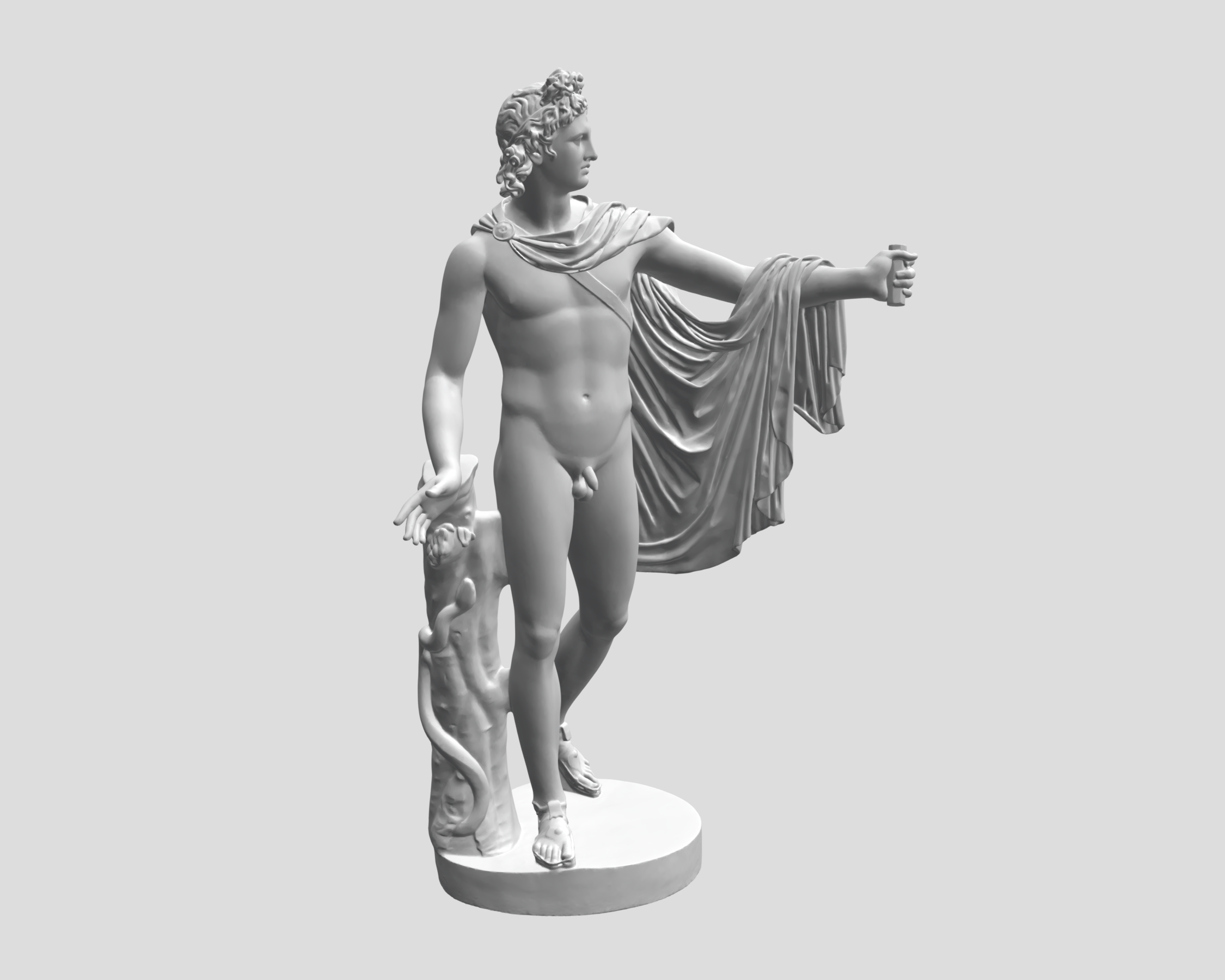 superhero STL files-collectible 3D figurines_Apollo Belvedere