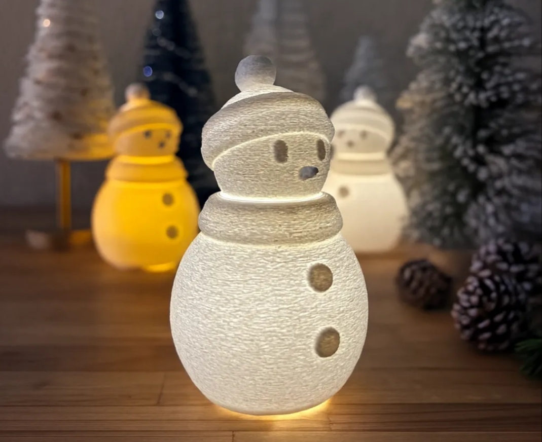artistic statue STL-digital art figurines_Decorative snowman