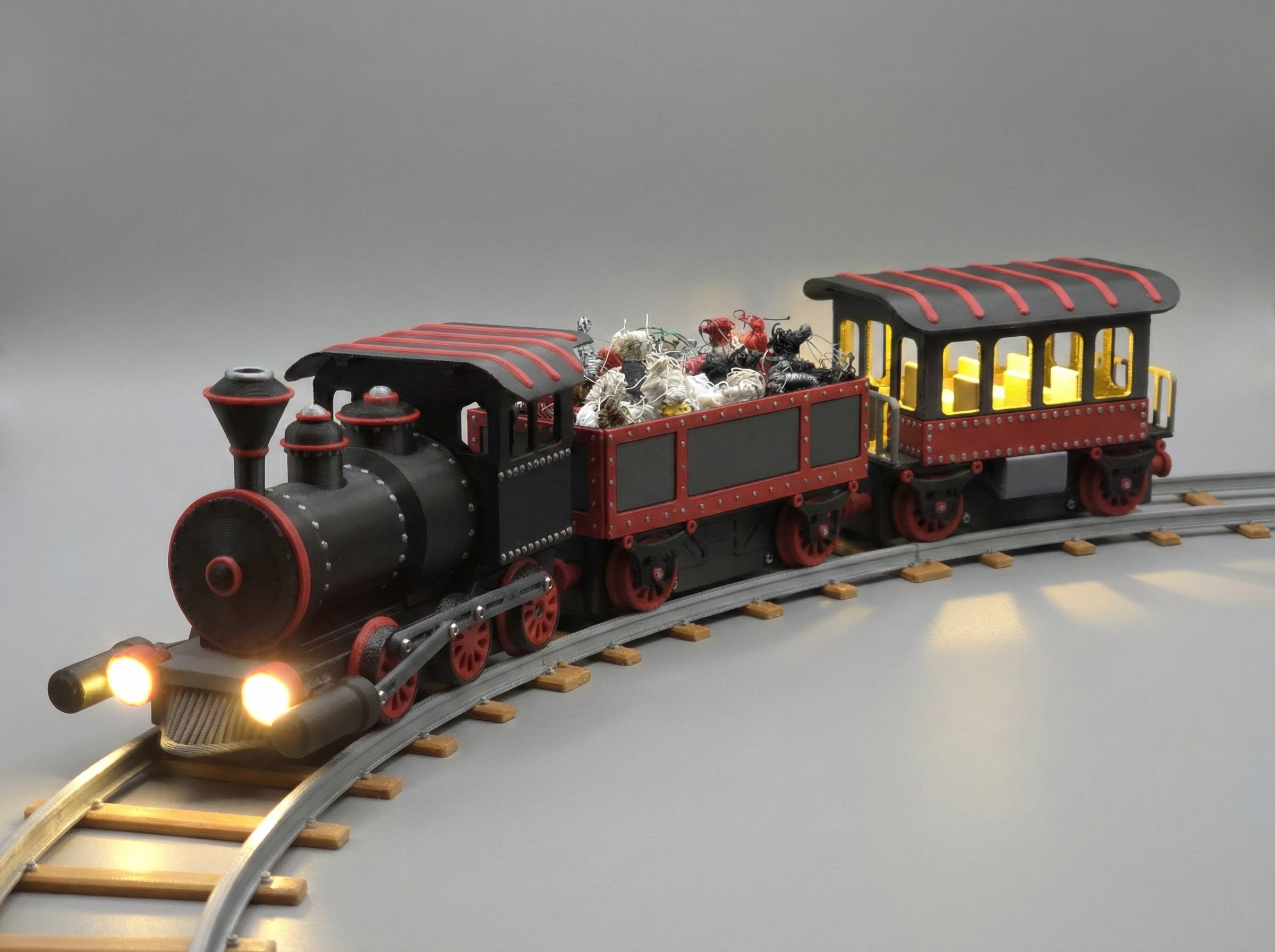 modular toy parts-interlocking 3D models_Toy Train