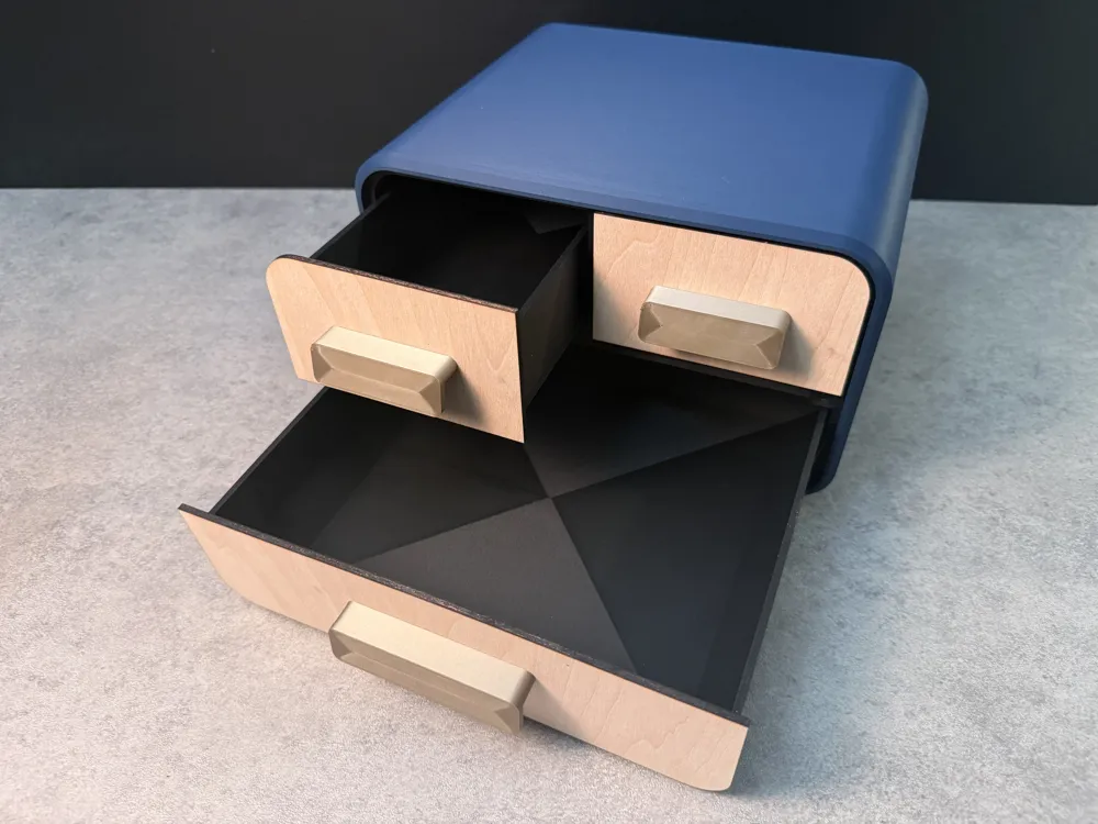 smartphone stand STL-tablet holder 3D model_Structura – Laser Cut Drawer Faces