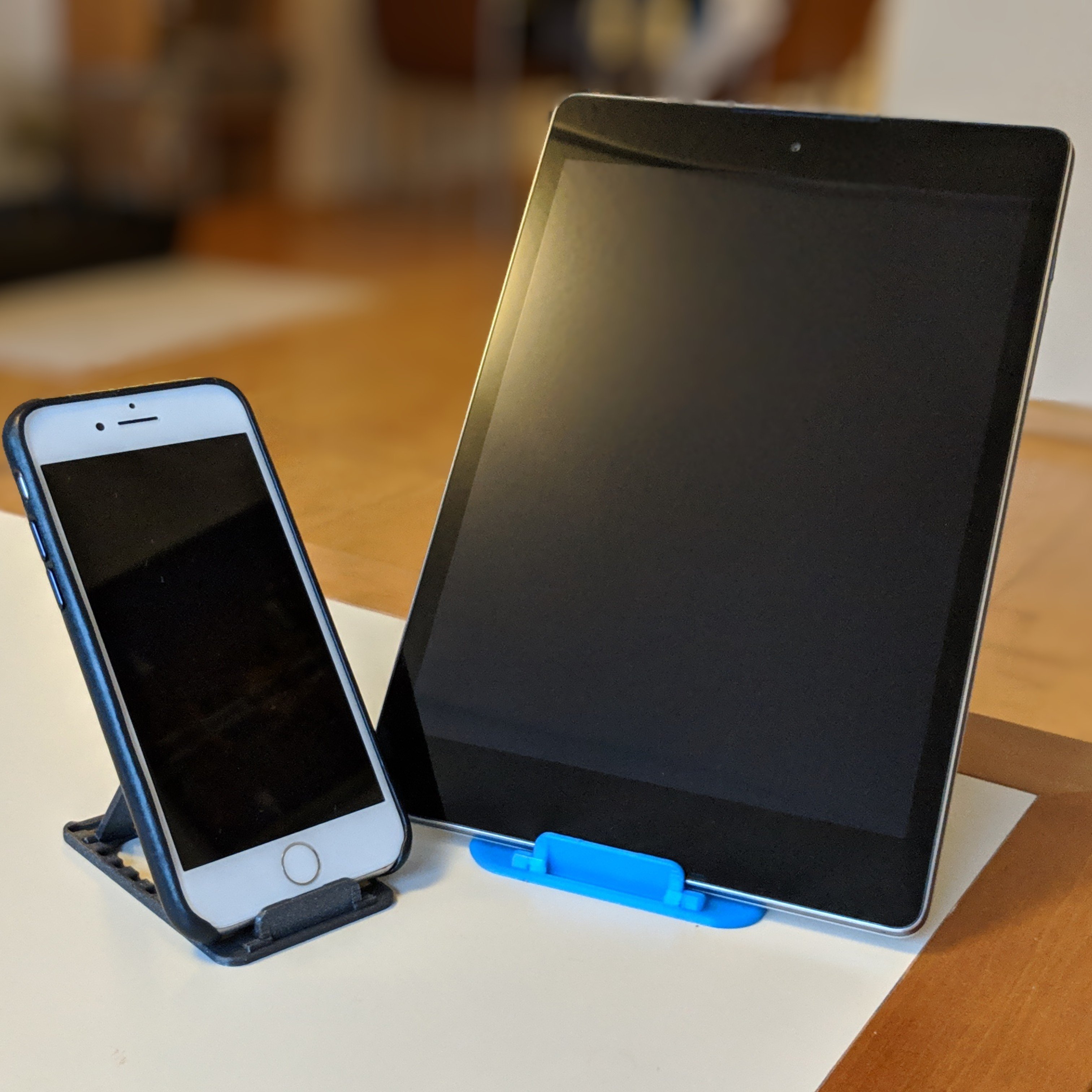 smartphone stand STL-tablet holder 3D model_Foldable Phone and Tablet Stand