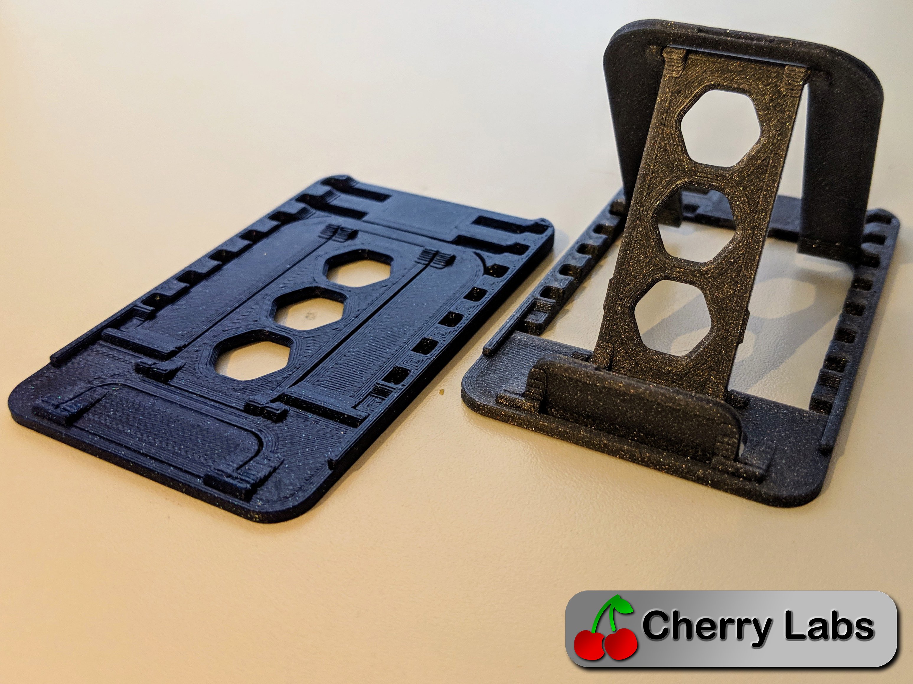 smartphone stand STL-tablet holder 3D model_Foldable Phone and Tablet Stand