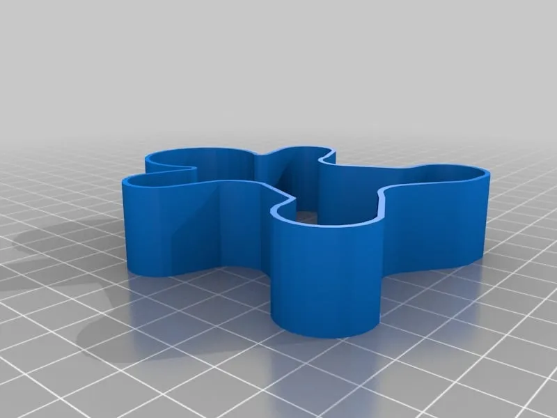 functional 3D components-engineering 3D print models_Gingerbread Cookie Cutter