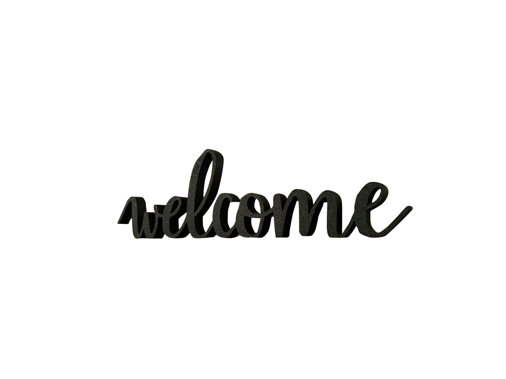 wearable gadgets STL-fantasy costume parts_Table top welcome sign