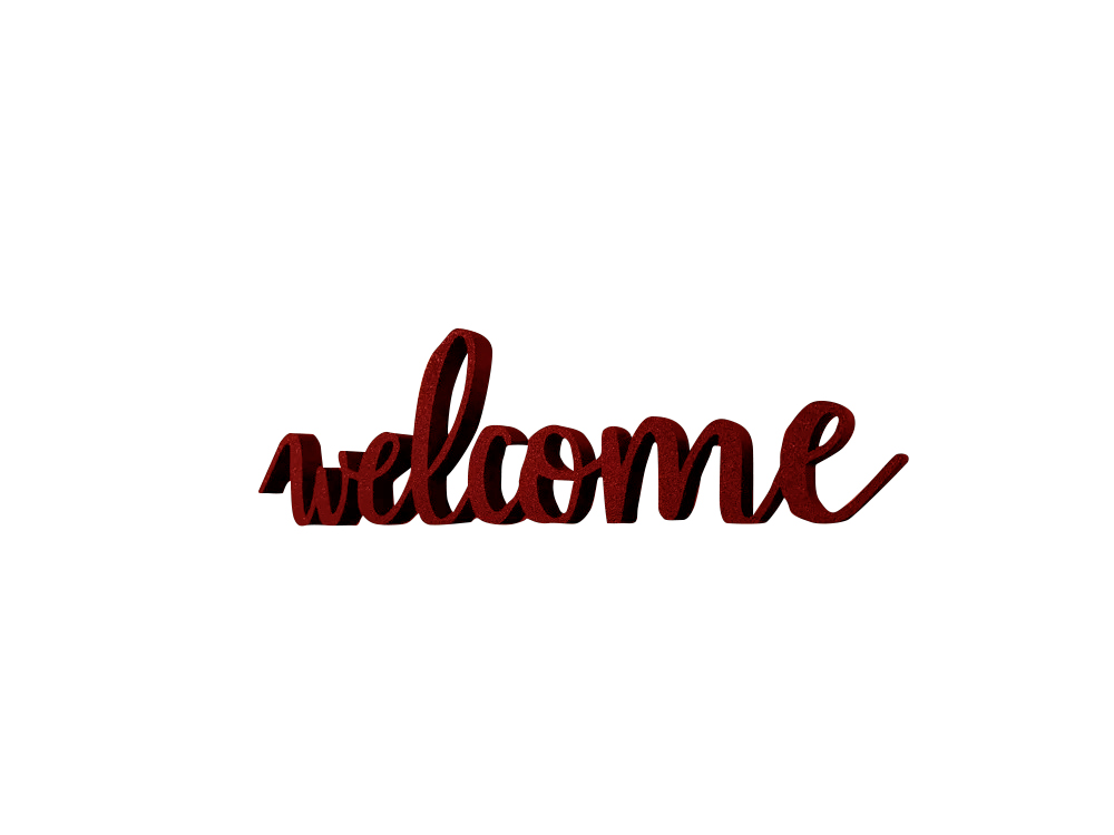 wearable gadgets STL-fantasy costume parts_Table top welcome sign