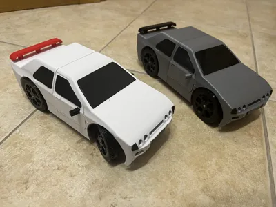 custom automotive 3D models-3D printable vehicle accessories_Ford Sierra RS Cosworth - Low Poly 3D Model