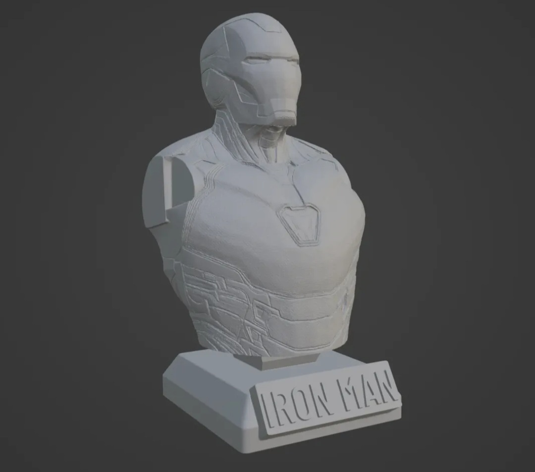 superhero STL files-collectible 3D figurines_IRON MAN