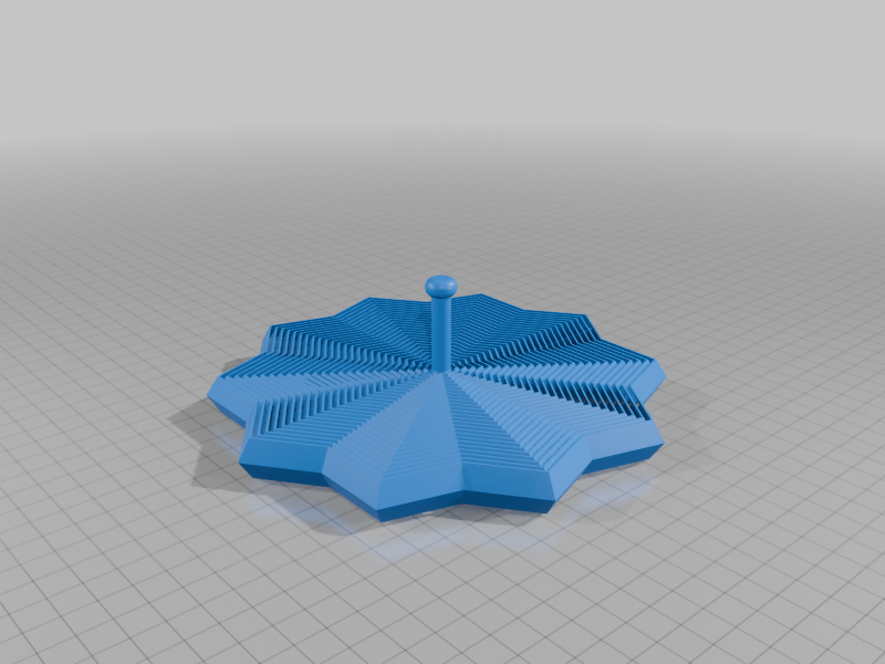 garden toy STL-flying toy 3D model_Fractal Fidget Star
