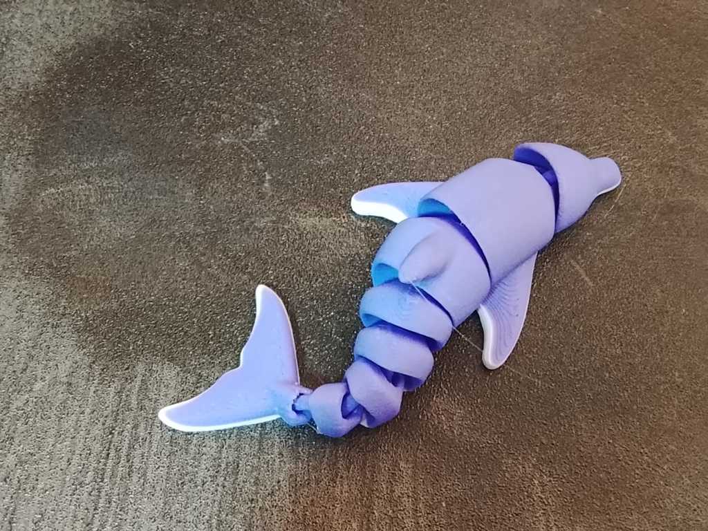 garden toy STL-flying toy 3D model_Flexi Dolphin