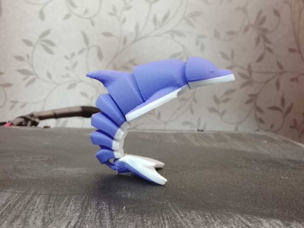 garden toy STL-flying toy 3D model_Flexi Dolphin