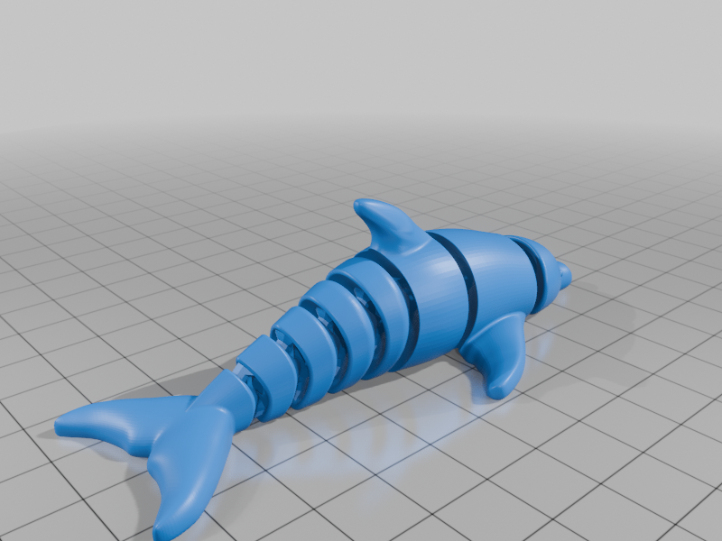 garden toy STL-flying toy 3D model_Flexi Dolphin