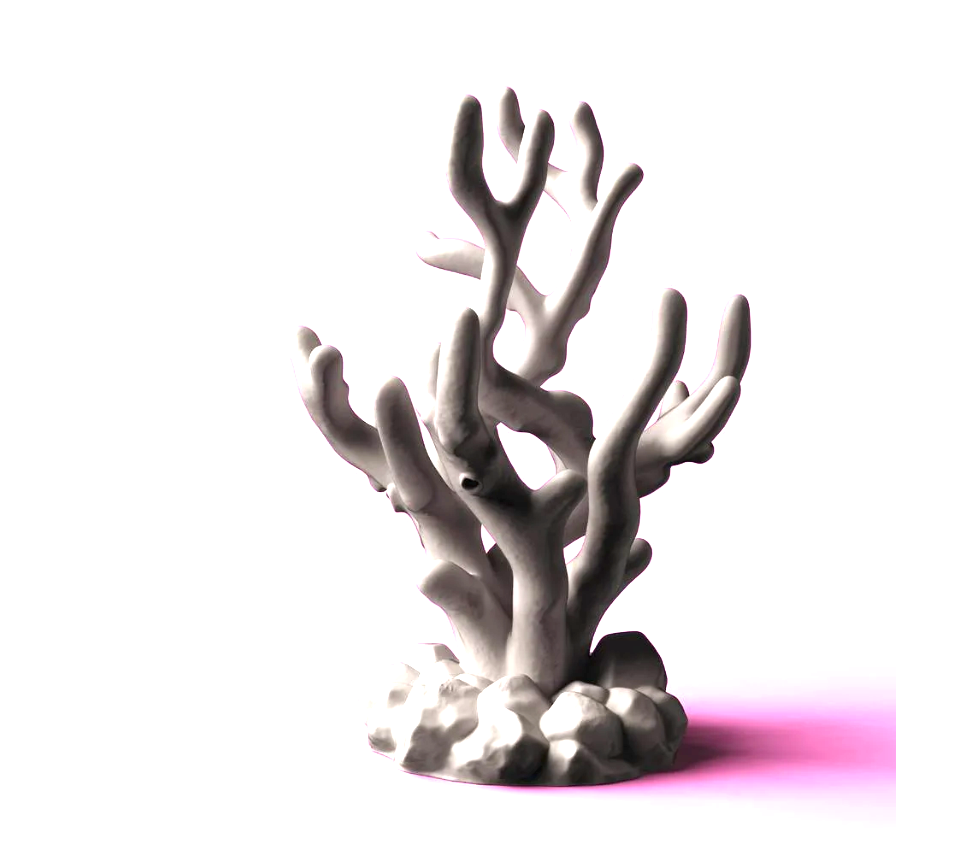 artistic statue STL-digital art figurines_Coral Reef Headphone Stand | Aesthetic Marine Art