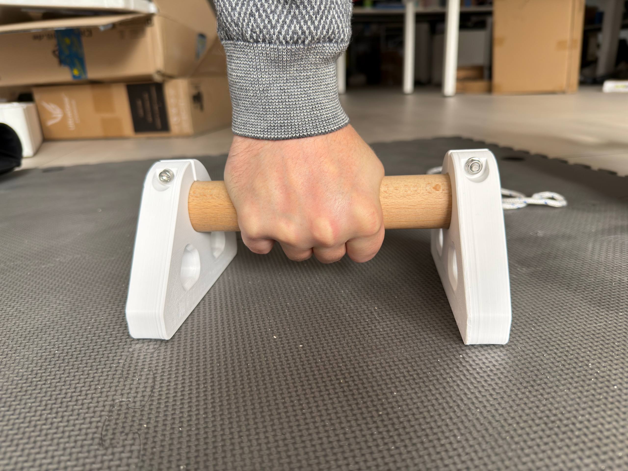 garden toy STL-flying toy 3D model_Push-up bar for calisthenics : smaller & parametri