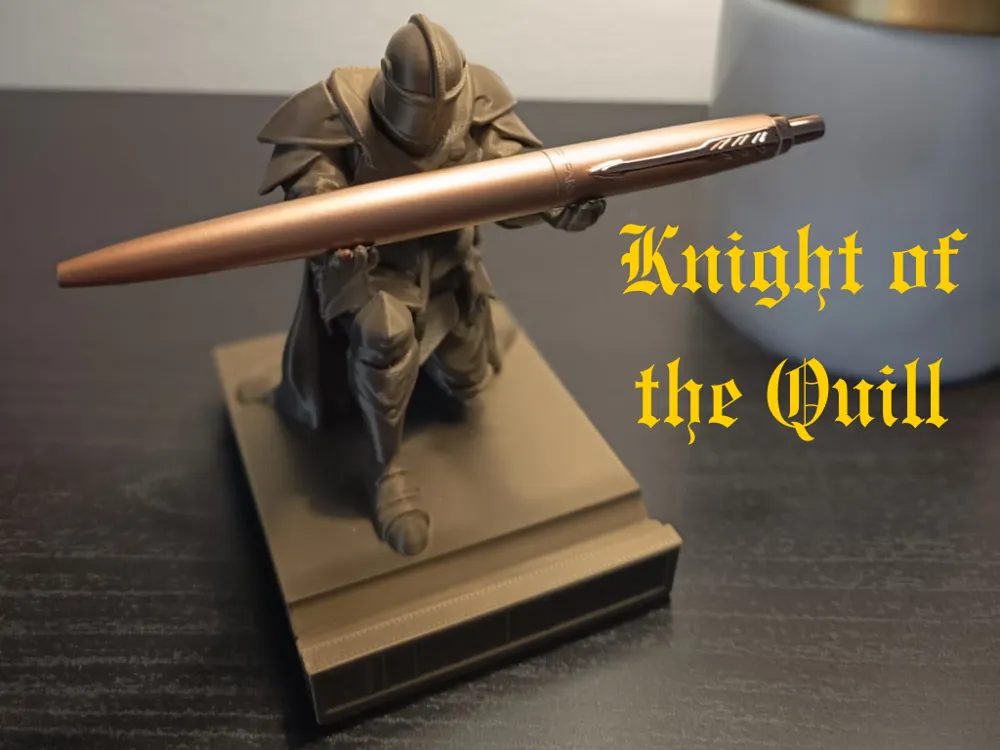 everyday 3D models-desktop gadget STL_Knight Pen Holder