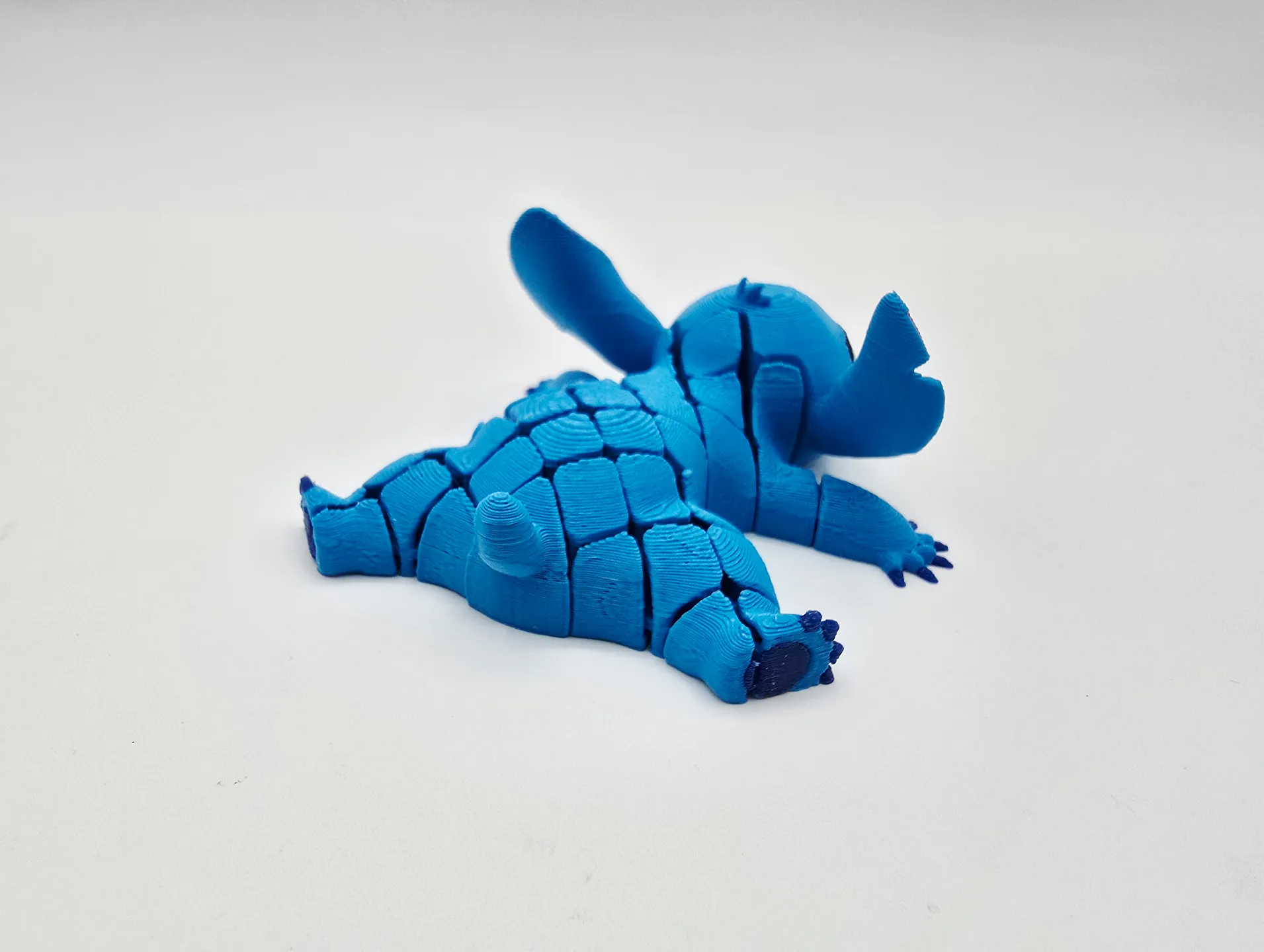 superhero STL files-collectible 3D figurines_Cute Flexible Stitch Toy – Fun Poseable Figure