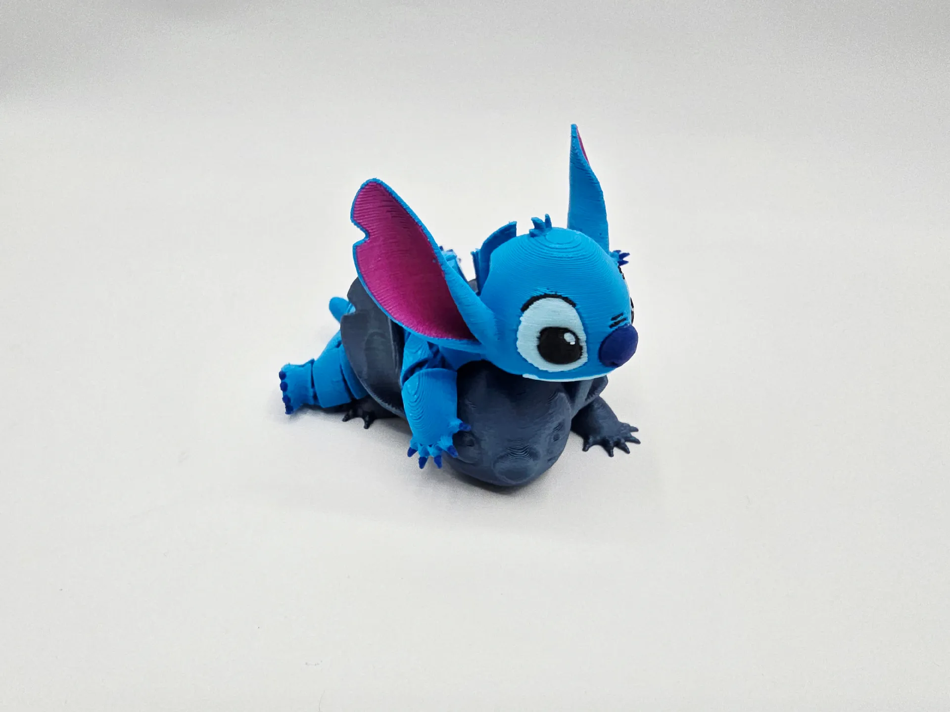 superhero STL files-collectible 3D figurines_Cute Flexible Stitch Toy – Fun Poseable Figure