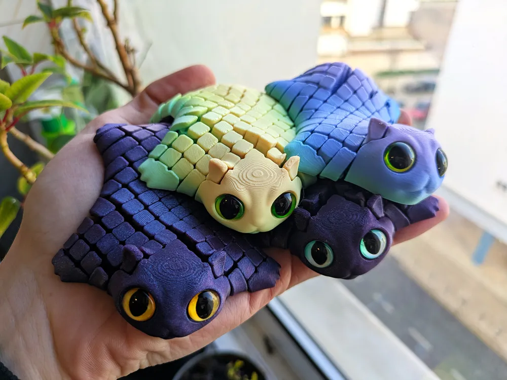 modular toy parts-interlocking 3D models_Wiggly Kitty! 🐱