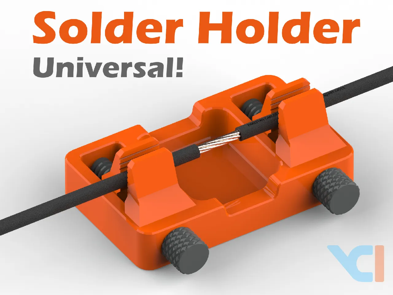 everyday 3D models-desktop gadget STL_Soldering Clamp Holder