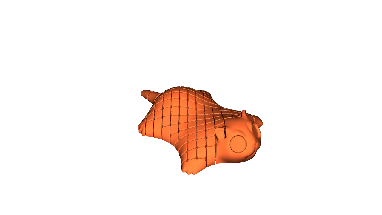 modular toy parts-interlocking 3D models_Cute Wiggly Kitty – Flexible Articulated Cat Toy S