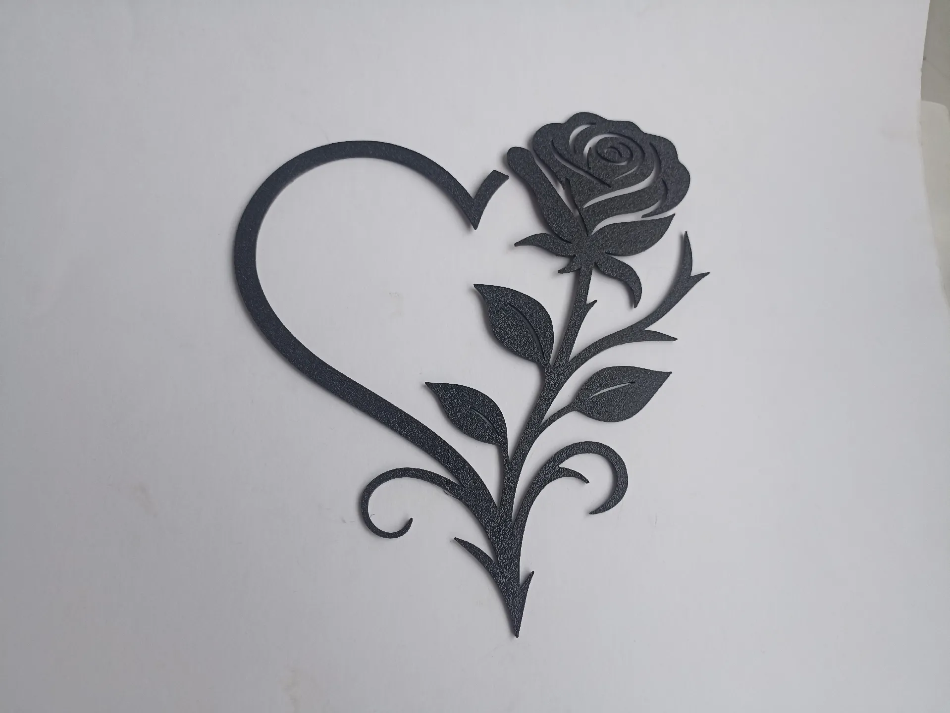 everyday 3D models-desktop gadget STL_Heart Rose Decorative 3D Print