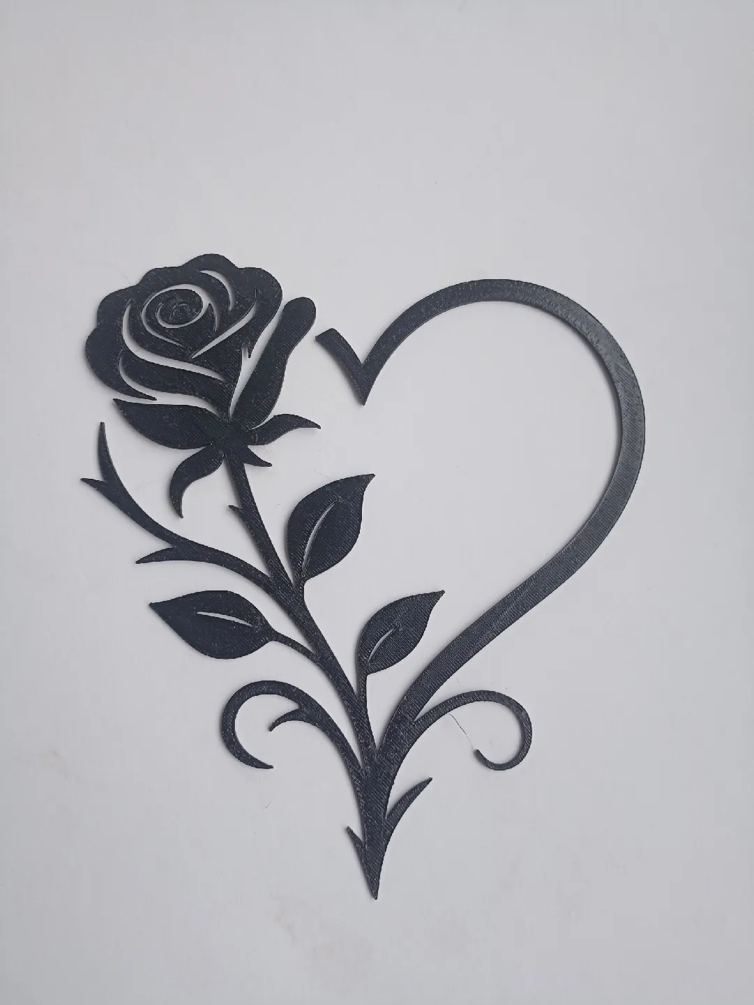 everyday 3D models-desktop gadget STL_Heart Rose Decorative 3D Print