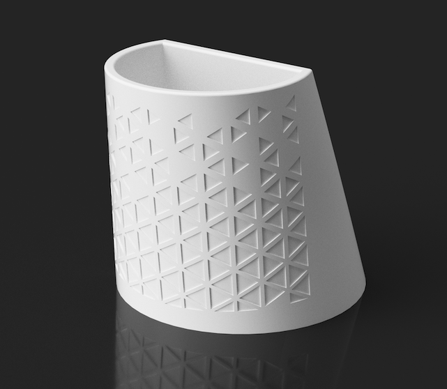 custom logo STL-embossed 3D sign designs_phone stand + pen holder