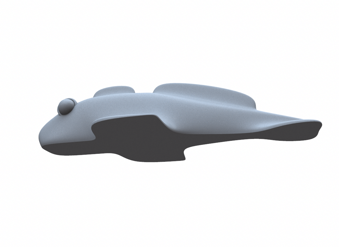 everyday 3D models-desktop gadget STL_Goby open-pour Mold Master for fishing lure