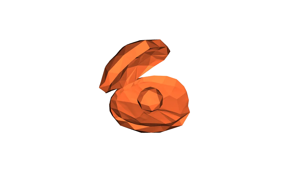 artistic statue STL-digital art figurines_Low Poly Clam