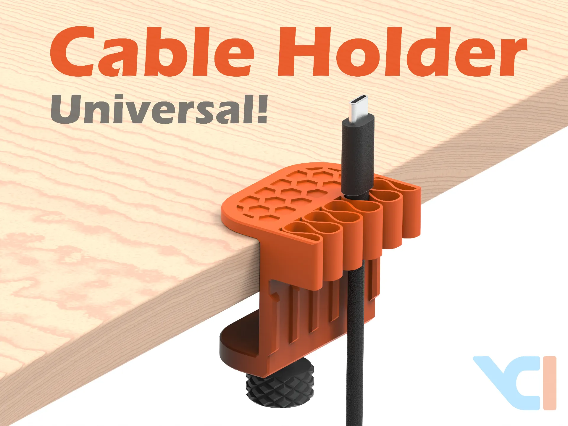 raspberry pi case STL-Arduino housing 3D model_Universal Desk Cable Holder