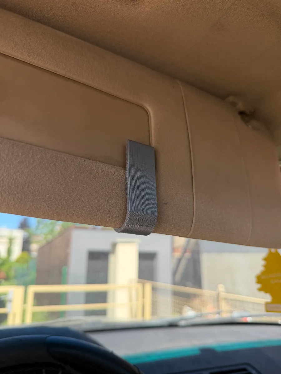 custom automotive 3D models-3D printable vehicle accessories_Car Visor Sunglasses Clip