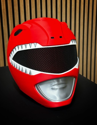 armor STL files-3D printable cosplay gear_Red Ranger Helmet - Power Rangers